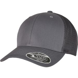 FlexfitGreyMelangeTruckerCap