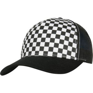 YP Classics® Checkerboard Retro Trucker Cap Black White One Size